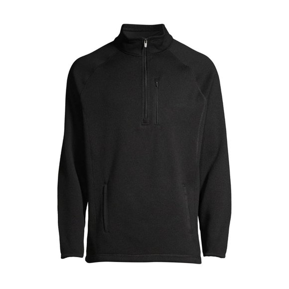 George Men's Black Half Zip Sweater Fleece Casual Comfortable Size Small - Picture 6 of 6